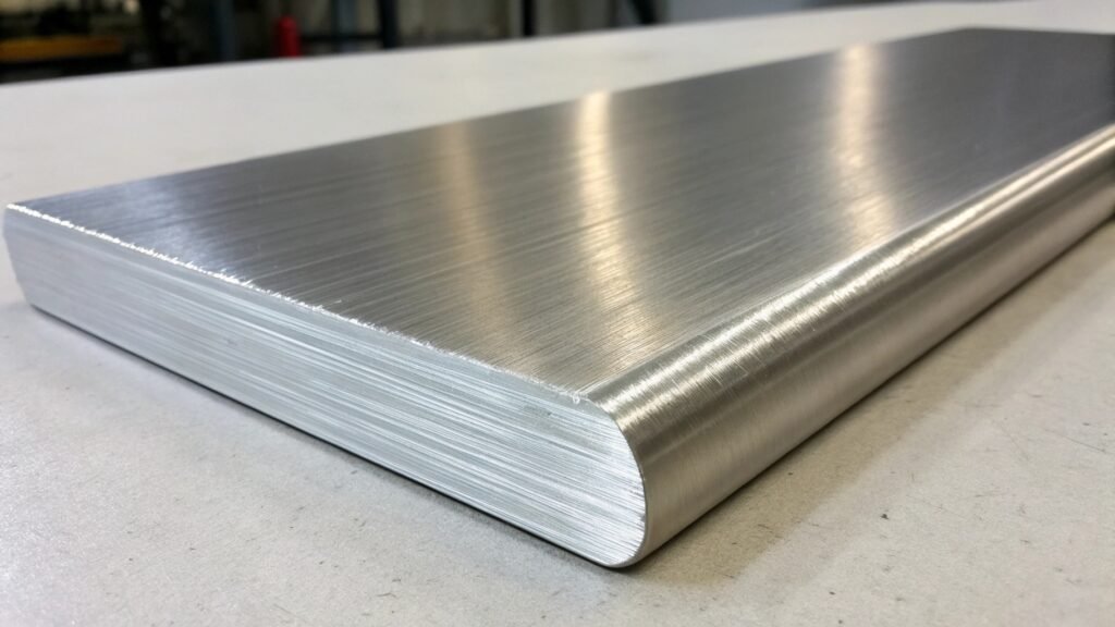 An infographic highlighting three key benefits of forged aluminum: a feather icon (lightweight), a flexing muscle icon (strength), and a shield icon (durability).